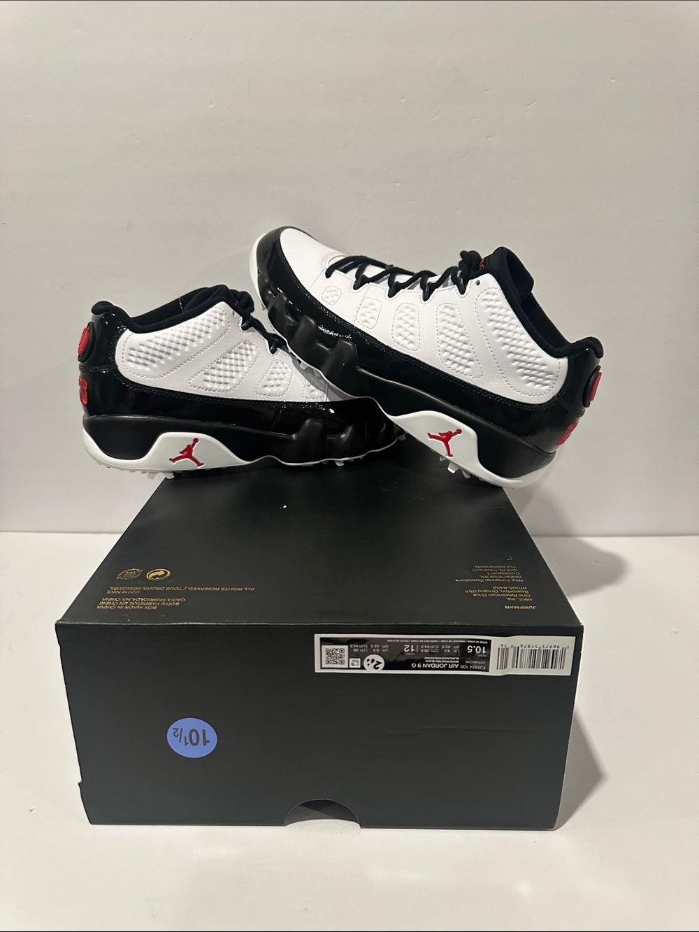 Air Jordan 9 Retro ‘Wht Blk True Red’ (FJ5934-100) Sz: 7 / 7.5 / 9 / 9.5 / 10.5